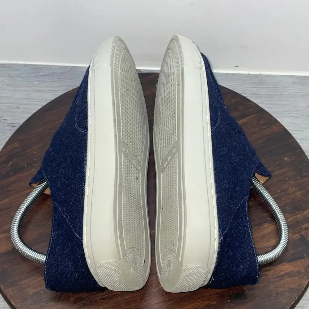 Peter Millar Mountainside Shetland Wool Slip On Shoes Navy MF20F01 Men's Size 8M
